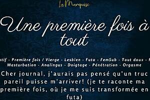 First TIME with FRENCH futa AUDIO porn