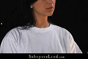 i spank this adorable brunette slave hard