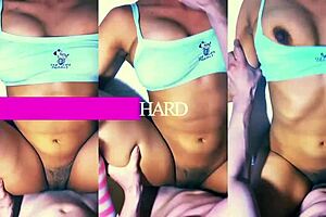 Shy Latina Stepsister Smiles at Naked Man Before Intense Night