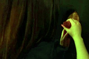 Nurse visits a gloryhole after her shift