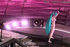 Hatsune Miku In Full Nude Bunny Costume From Nostalogic Project Diva Mod
