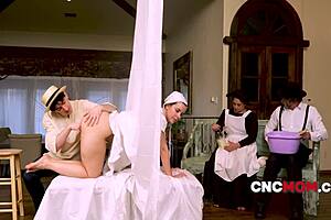 She screwed up the butter, but milf's huge ass wins