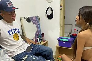 She fixed my nails, I fucked her wildy