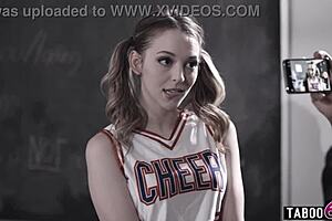 cheerleader teen 18+ lily larimar gets blowjob compliment from older teacher ryan driller