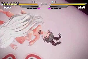 Intense Lesbian Game Battle With Passionate Girl On Girl Action