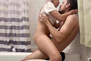 Colegiala caliente has perfect oiled body during crazy massage with monster boobs