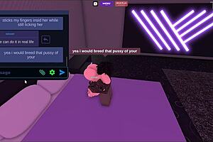 Blonde slut contrasts with massive BBC fuck