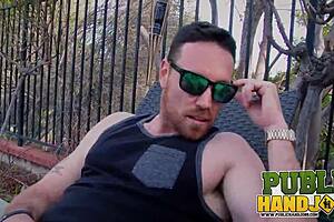 Bimbo August Taylor Delivers Epic Poolboy Handjob