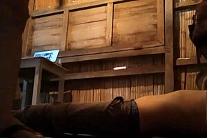 Found my stepson working out, seduced him for sneaky homemade sex