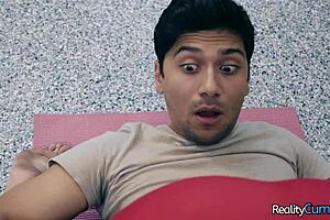 Busty Curly Brunette Hottie Shakes Big Booty Before Deep Fuck With Victoria Voxxx