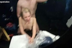 18 YO Teen 18+ First Time Fucked in Mall by Monster Cock. Skinny Student Shocked!