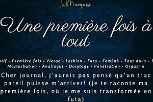 First TIME with FRENCH futa AUDIO porn