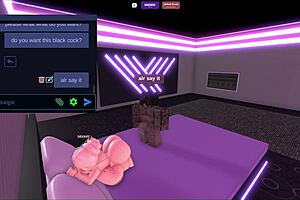 Blonde slut contrasts with massive BBC fuck