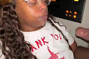 Ebony Bbw Throats Bbc With Passion