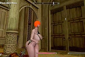 big booty redhead nude in skyrim 😏