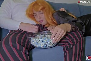 my stepmom and i watch a movie and things get intimate