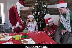 perv fam indulges in christmas orgy with charlotte sins and summer hart