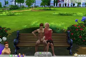 Dangerous Outdoor Blowjob In Park With Intense Action