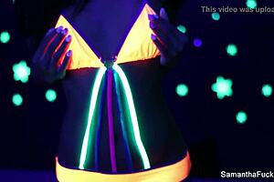 Samantha Saint Fucks Blonde With Big Tits.