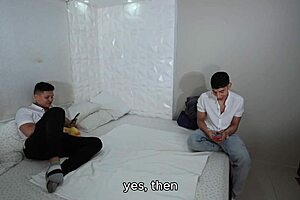 Perfect Tits Latina Enjoys Two Huge Cocks