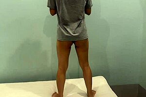 Look at my asian ass shaking in workout close up?