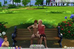 Dangerous Outdoor Blowjob In Park With Intense Action