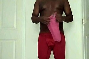 Bodybuilder Flexes Muscular Ass And Tits In Workout