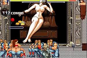 Hentai gangbang in mugen blaze fielding game with creampies and doggystyle