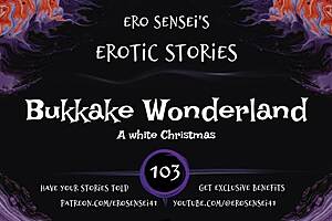 Erotic bukkake audio for women in blowbang orgasm fantasy