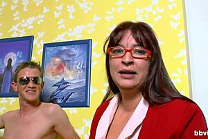 Experienced German Sex Therapist Sucks And Fingers Amateurs In Glasses And Masturbation Session