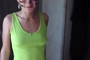 Dirty Girl Amateur Sex Free In The Private Garage!