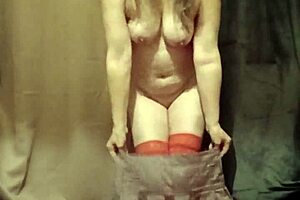 Slave F Performs Striptease in Outdoor Bondage