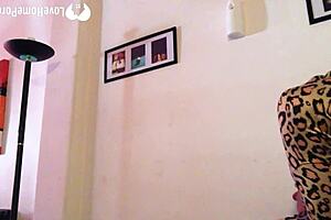 naughty babysitter teases with her stunning body in homemade fun