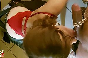 french slut deepthroats, rims ass, fingers in heels