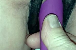 59-Year-Old Tennessee Slutwife Bent Over on Sawhorse for Pussy Closeup Dildo Fucking
