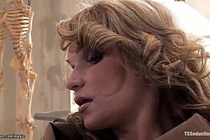 Shemale Takes Control in Intense Anal with Bound Doctor