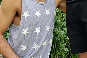 so, they sucked off the hung farmer mid-field while a buddy filmed