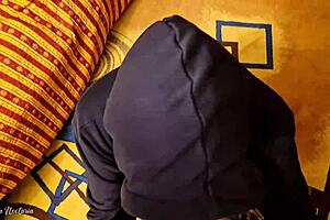 Hot Stranger in Hood Delivers Intense Blowjob Action