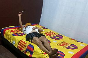 i found my stepmom masturbating in my apartment, then she asked me to help finish the homemade porn video