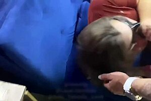 Wife fucks tattoo artist before cuckold husband, humiliating group scene