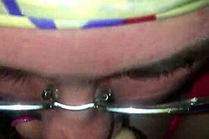 White Girl Emily Performing Oral In Interracial Scene