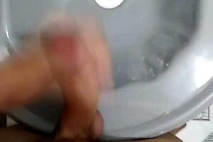 I jerk off solo in the bathroom after soccer game, feeling so horny