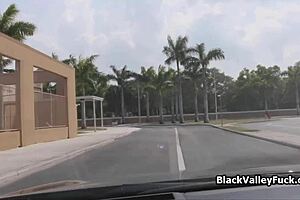 Hot threesome with black teen 18+ babes