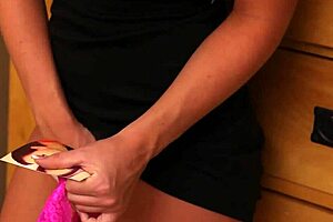 Hot Mom Teases Babysitter With Wet Fun