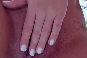 Blonde Latina Lesbian Friends Fuck Hard on Balcony