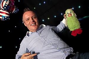 sexy blonde amy uses her great big tits and tight body to seduce two men