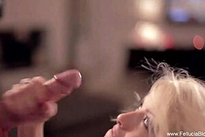 Elegance and grace in romantic artistic blowjob leading to cumshot