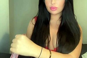 Teen british exchange student masturbates solo on webcam