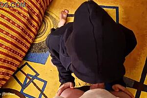 Hot Stranger in Hood Delivers Intense Blowjob Action