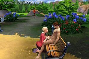 Dangerous Outdoor Blowjob In Park With Intense Action